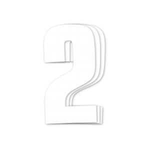 Blackbird kilpanumerot valkoinen 3kpl/srj 16x7,5cm #2