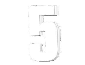 Blackbird kilpanumerot valkoinen 3kpl/srj 16x7,5cm #5