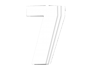 Blackbird kilpanumerot valkoinen 3kpl/srj 16x7,5cm #7