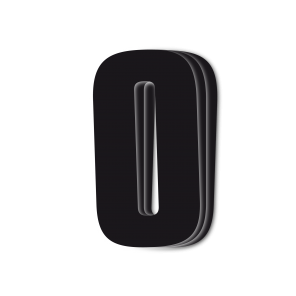 Blackbird kilpanumerot musta 3kpl/srj 16x7,5cm #0