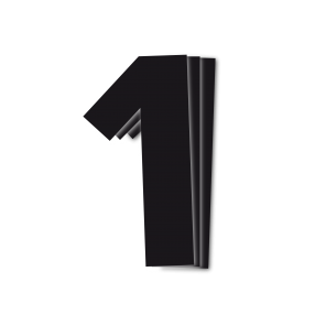 Blackbird kilpanumerot musta 3kpl/srj 16x7,5cm #1