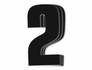 Blackbird kilpanumerot musta 3kpl/srj 16x7,5cm #2