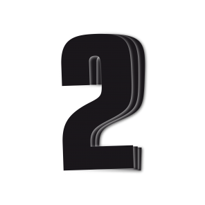 Blackbird kilpanumerot musta 3kpl/srj 16x7,5cm #2