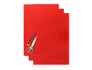 Blackbird Numerokilven tarra-arkki punainen 47x33cm (3kpl)