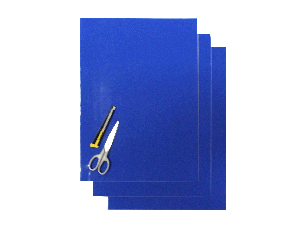 Blackbird Numerokilven tarra-arkki sininen 47x33cm (3kpl)