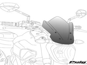 Puig Windshield Honda Cb600F Hornet 05-06 C/Orange