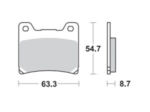 Moto-Master Jarrupalat RoadPRO Sinter taakse