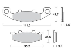 Moto-Master Jarrupalat RoadPRO Sinter eteen