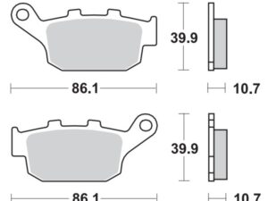 Moto-Master Jarrupalat RoadPRO Sinter taakse