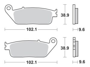 Moto-Master Jarrupalat RoadPRO Sinter taakse