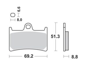Moto-Master Jarrupalat RoadPRO Sinter eteen