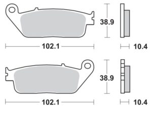 Moto-Master Jarrupalat RoadPRO Sinter taakse