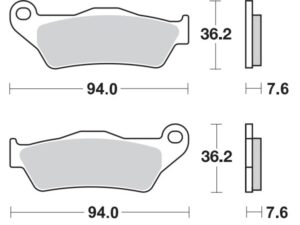Moto-Master Jarrupalat RoadPRO Sinter taakse