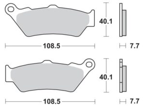 Moto-Master Jarrupalat RoadPRO Sinter eteen