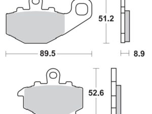 Moto-Master Jarrupalat RoadPRO Sinter taakse