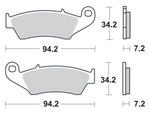 Moto-Master Jarrupalat RoadPRO Sinter eteen