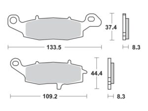Moto-Master Jarrupalat RoadPRO Sinter eteen