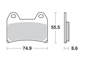 Moto-Master Jarrupalat RoadPRO Sinter eteen