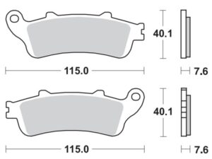 Moto-Master Jarrupalat RoadPRO Sinter eteen