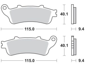 Moto-Master Jarrupalat RoadPRO Sinter taakse