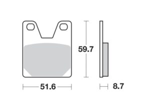Moto-Master Jarrupalat RoadPRO Sinter taakse