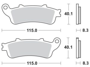 Moto-Master Jarrupalat RoadPRO Sinter taakse