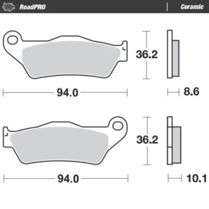 Moto-Master Jarrupalat RoadPRO Ceramic