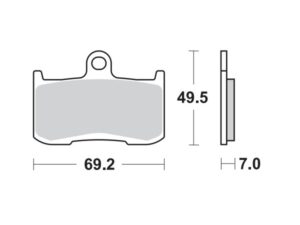 Moto-Master Jarrupalat RoadPRO Sinter eteen
