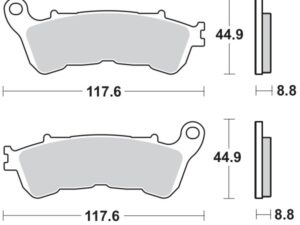 Moto-Master Jarrupalat RoadPRO Sinter taakse