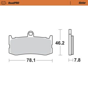 Moto-Master Jarrupalat RoadPRO Sinter eteen