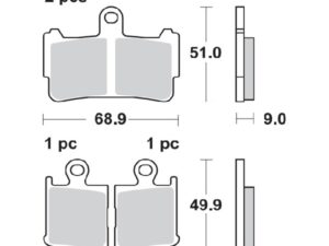 Moto-Master Jarrupalat RoadPRO Sinter eteen