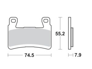 Moto-Master Jarrupalat RoadPRO Sinter eteen