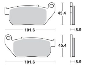 Moto-Master Jarrupalat RoadPRO Sinter eteen