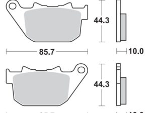 Moto-Master Jarrupalat RoadPRO Sinter taakse