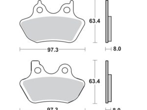 Moto-Master Jarrupalat RoadPRO Sinter taakse