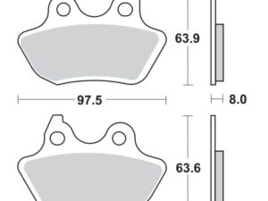 Moto-Master Jarrupalat RoadPRO Sinter taakse