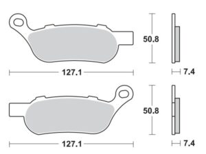 Moto-Master Jarrupalat RoadPRO Sinter taakse