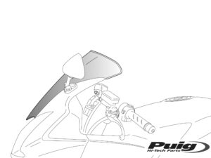 Puig Standard Screen Suzuki Gsxr1000 07'-08' C/Clear