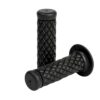 Handgrips, Cafe style, Black  for Ø 25 mm (1")