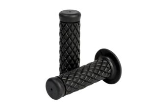 Handgrips, Cafe style, Black  for Ø 25 mm (1")