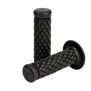 Handgrips, Cafe style, Black  for Ø 25 mm (1")