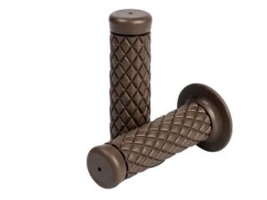 Handgrips, Cafe style, Brown  for Ø 22 mm (7/8")
