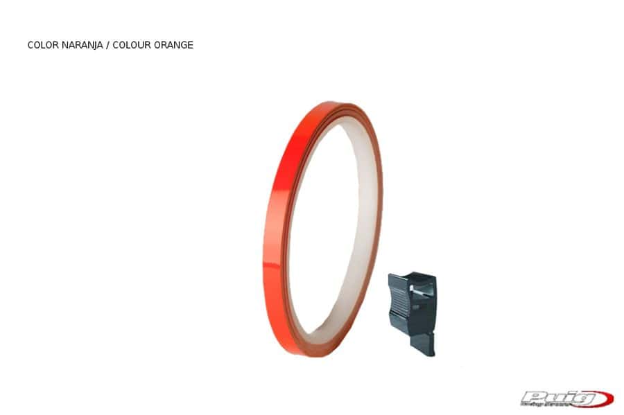 Puig Rim Strip 6 Meters+Aplicator C/Orange Fluorescent