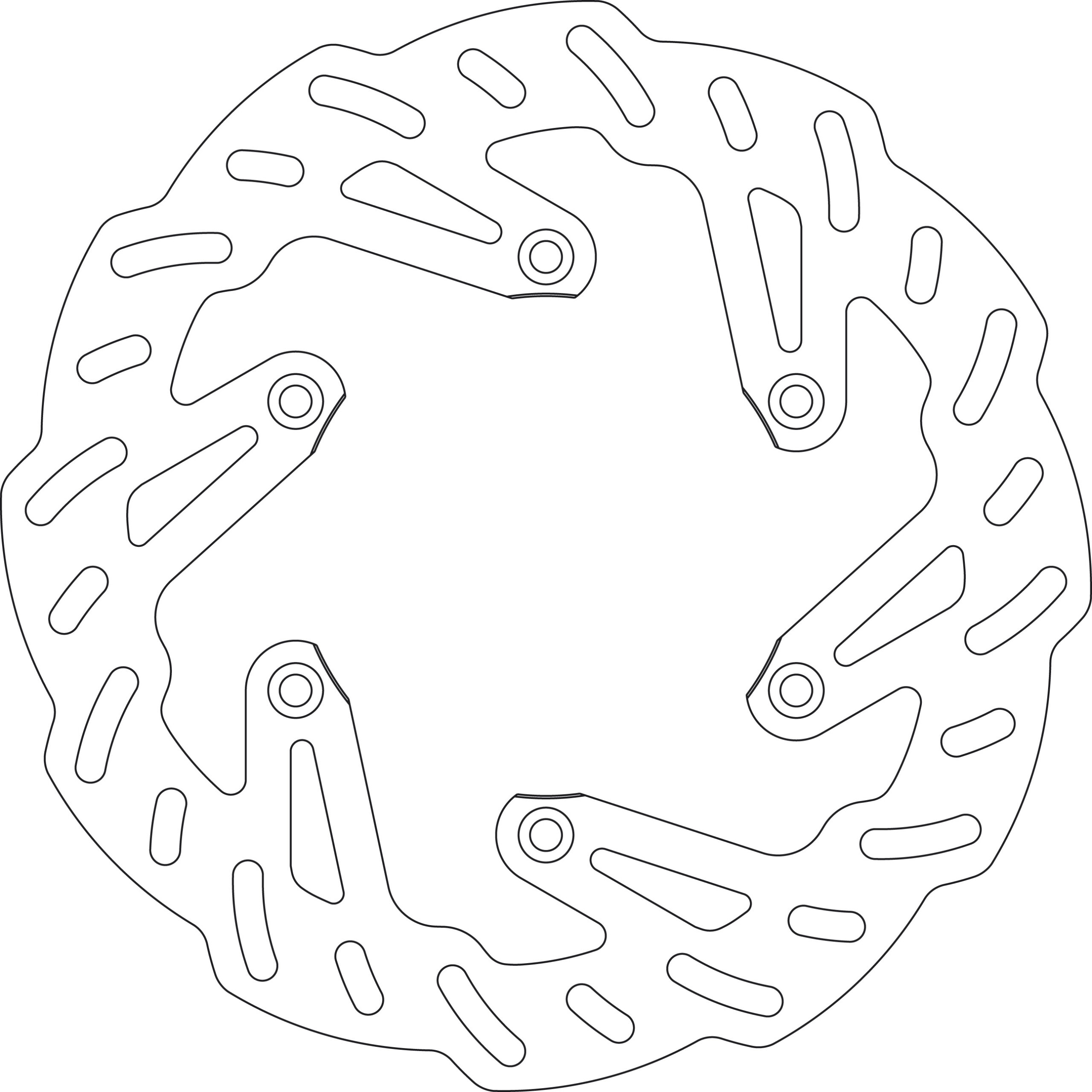 GOLDFREN jarrulevy taka KX125/250 89-02,KX500 89-,KLX6