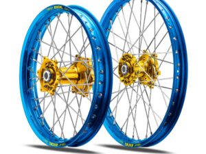 TALON Takapyörä 18x2 15 Pro Billet EXCEL WR250-450 99- Gold/blue