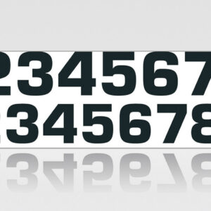 FLU Numerot 15cm Nr 6, Valkoinen 3-pack