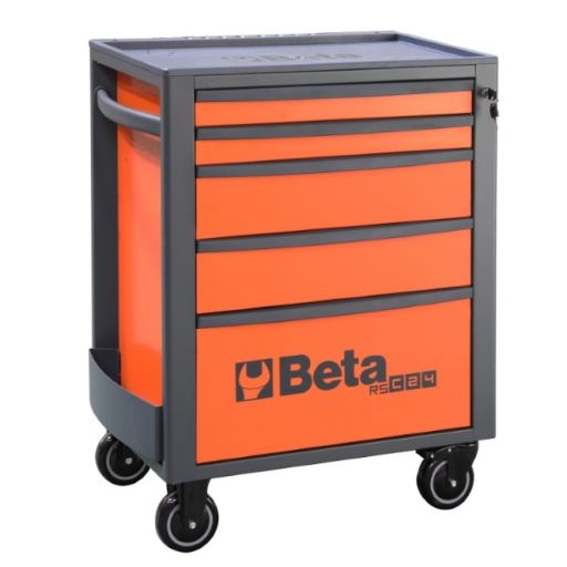 BETA Rsc24/5-Fo-Mobile Roller Cab 5 Drawers Orange