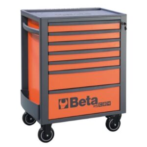 BETA Rsc24/7-Fo-Mobile Roller Cab 7 Drawers Orange