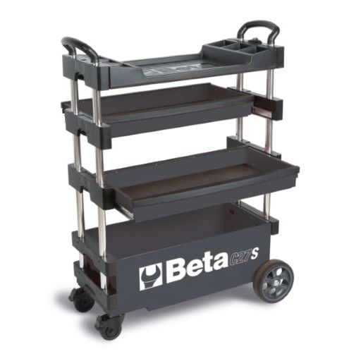BETA C27S-G-Folding Tool Trolley Grey