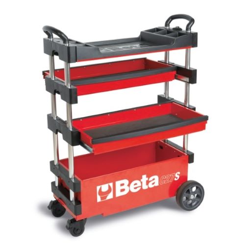 BETA C27S-R-Folding Tool Trolley Red